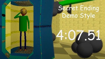 (FWR in 4:07.51) Speedrun Baldi