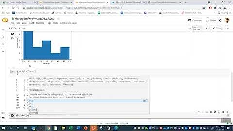 Introduction to Histograms in Jupyter Notebooks using Google Colaboratory (3/7 in playlist)