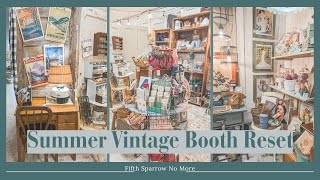Vintage Booth Reset For Antique Festival and Summer | Lots Of Ideas For Resellers and Vendors