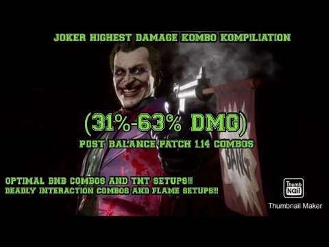 "THE CLOWN PRINCE OF CRIME" Mk11 Joker High Damage Combo Video