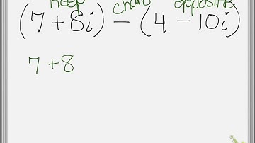 Subtracting Complex Numbers