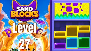 Sand Block Level 27 Walkthrough Solution 