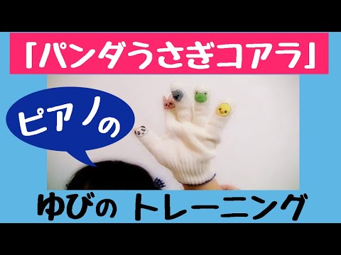 リトミック教材 パンダうさぎコアラ で指のトレーニング Youtube