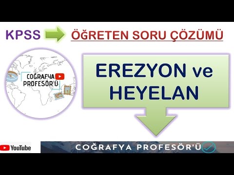 KPSS TYT 2022.. "Erozyon ve Heyelan" Öğreten soru çözümleri serisi..