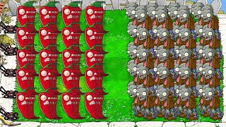 999 Острых Перцев Vs 999 Зомби В Растения Против Зомби (Plants Vs Zombies)