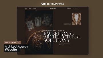 Figma Web Design Speed Art 01 - Architect Agency Website (Luxory)