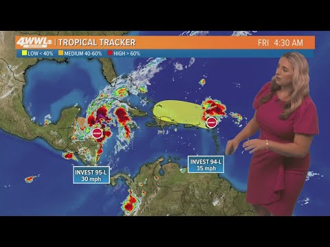 Friday 5 am Tropical Update: Two areas of possible tropical development ...