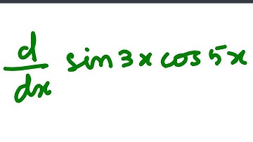 7-differentiate sin3xcos5x wrt x. #bscmathematics #bsc