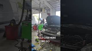 Getting the non VTEC D16 dyno ready! #honda #civic #typer #turbo #tuning #dyno