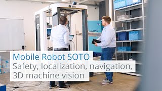Safety, navigation, 3D vision, motion control for the mobile robot SOTO from Magazino | SICK AG