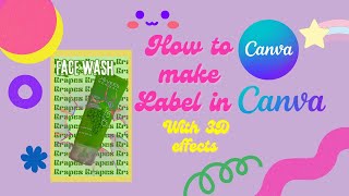 How to make 3D Label for fashwash #canvatutorial #canvagraphics #Vmgetto #label screenshot 3