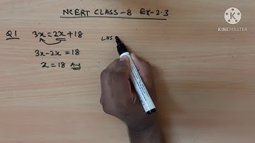Q 1 Ex 2.3 Chapter 2 Linear Equations in One varables NCERT-Class 8  CBSE/RBSE/MP Board/JCERT/ICSE