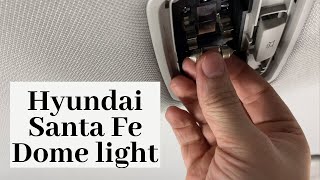 How To Change 2019 - 2020 Hyundai Santa Fe Dome Light - DIY Replace Remove Replacement Bulb