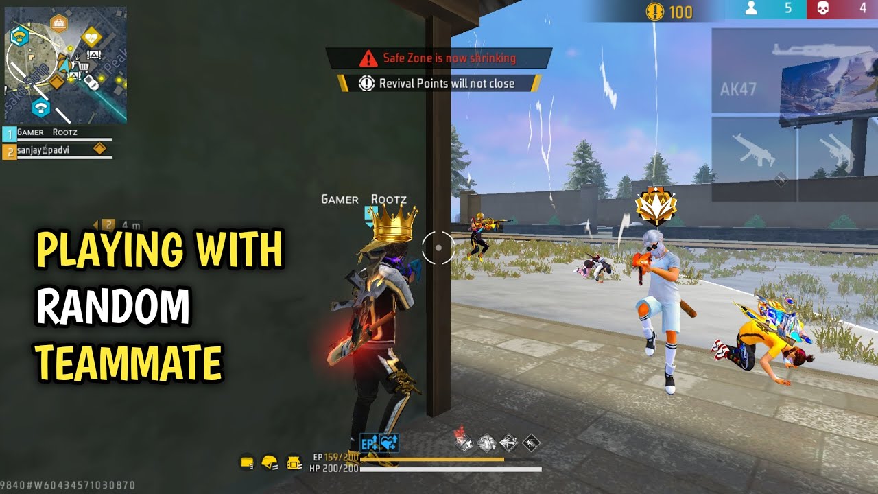 I Played With A Random Teammate ⚡ AK47+UMP 🔥 Booyah Full Gameplay 🎮 Garena FreeFire