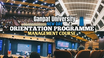 ORIENTATION PROGRAMME 2025 || MANAGEMENT AND COMMERCE DEPARTMENT || @GanpatUniversity #guni #vlog 