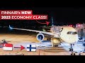 Brutally honest  finnairs new 2023 economy class on the a350900 from singapore to helsinki