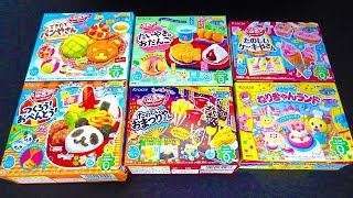 popin cookin japanese candy kit asmr | bento, omatsuri yasan, melon pan, odango, ice cream kracie