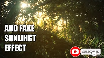 HOW TO ADD FAKE SUNLIGHT EFFECT | GOLDEN HOUR EFFECT #premierepro #howto