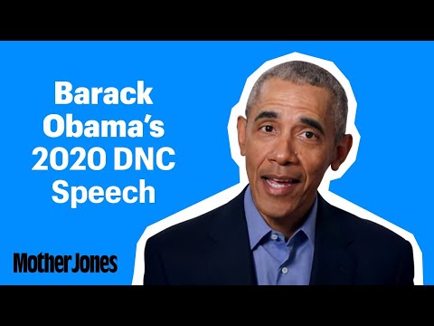 Barack Obama's Speech at the 2020 Democratic National Convention