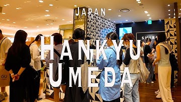 Hankyu Umeda 4K Walking Tour (Osaka Japan) - Tour with Captions & Immersive Sound.阪急梅田