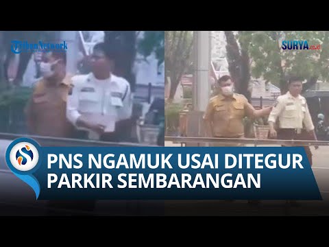 Oknum PNS Ngamuk & Tantang Berkelahi Satpam: Diduga Tak Terima Ditegur Parkir Sembarangan!