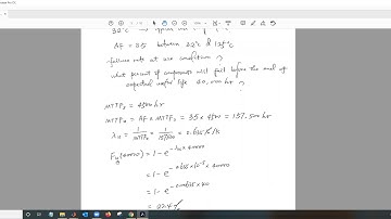 Video Lecture - physical acceleration models - reliability testing