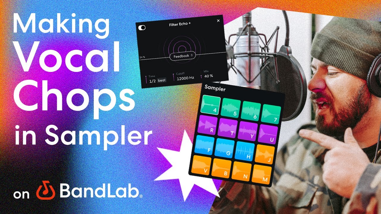 Creating vocal chops in Sampler with BandLab's free Studio (BandLab