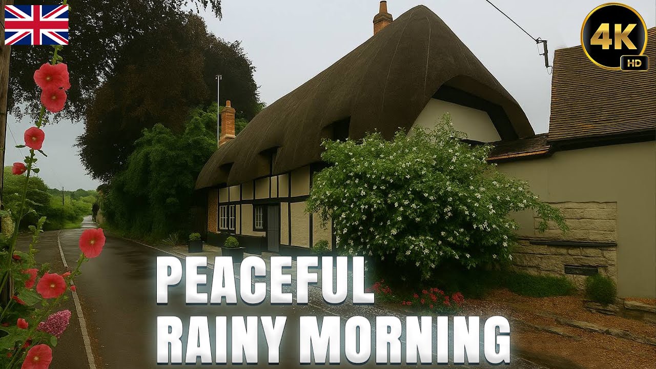 Peaceful Rainy Morning in Hidden Villages