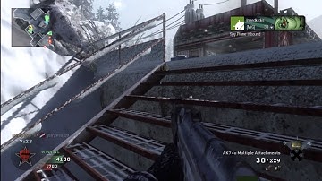 CoD Black Ops Team Death Match Summit 28-4 AK74u grip rapid fire