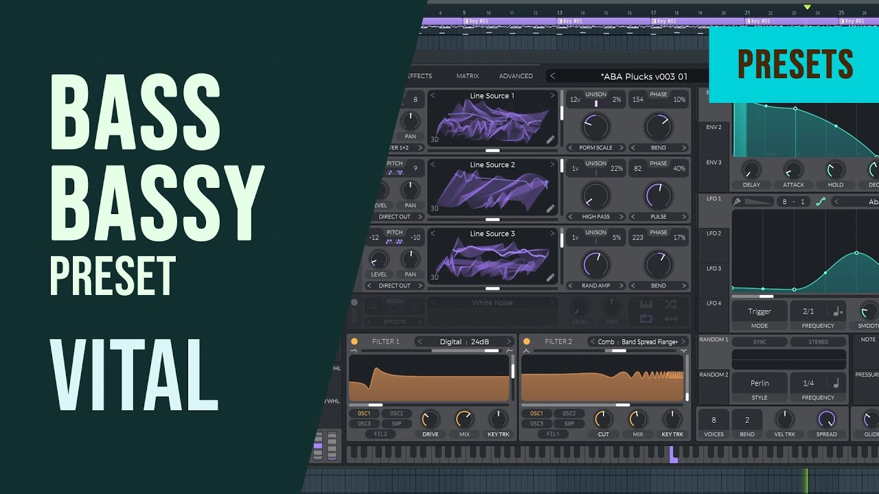 Bass & Bassy Vital Presets Vital Presets Vol.3 YouTube