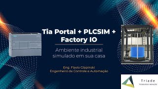Tia Portal   PLCSIM   Factory IO em Controle de Nível