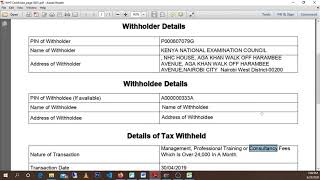 How to file returns with withholding certificate for 01/01/2019-31/12/2019 (Step by step video)