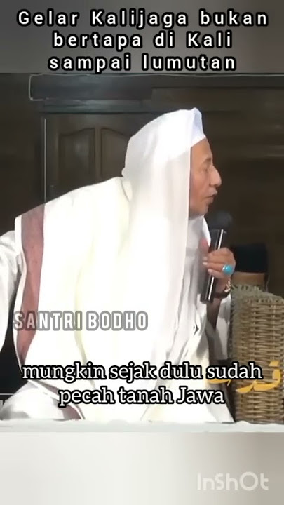 Sunan Kalijaga bertapa di Sungai itu Salah!! #shorts