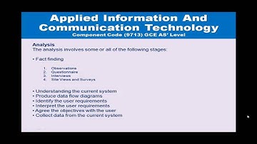 AICT 9713 | AS Level