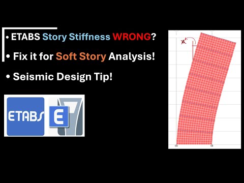 Why ETABS Gets Story Stiffness Wrong And How To Fix It Soft Story Irregularity 