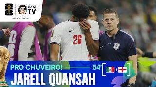 EXPULSÃO! QUANSAH É EXPULSO E A INGLATERRA FICA COM UM A MENOS CONTRA O MÉXICO NAS OITAVAS DA COPA