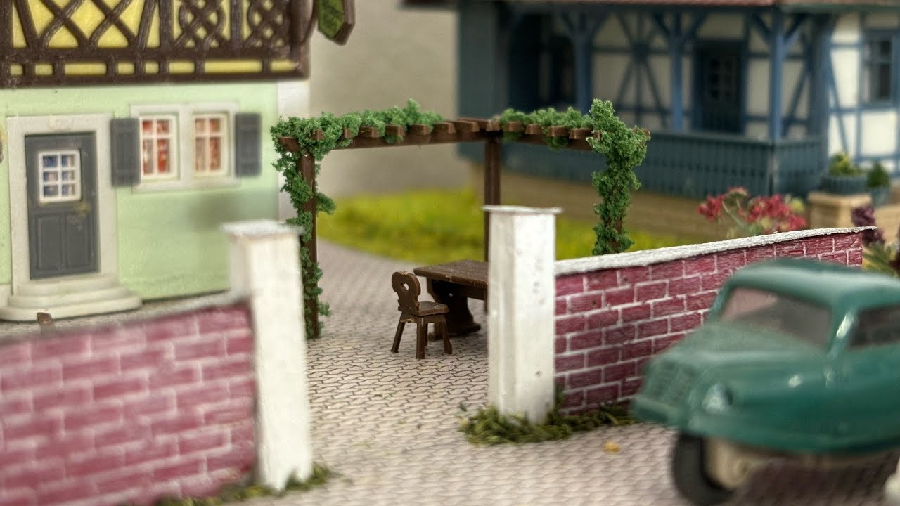 Maquette Faller Maison Individuelle Avec Banc Et Pergolas - Échelle HO - Occasion