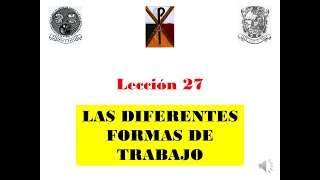 Lección No. 27 - Primer Grado - Escuela de Pastoral