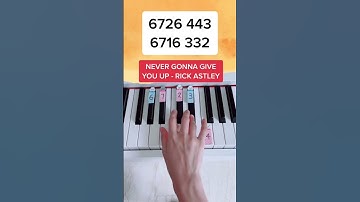 Thumbnail of Never Gonna Give You Up - Rick Astley (Piano Tutorial) #nevergonnagiveyouup #rickroll #rickastley