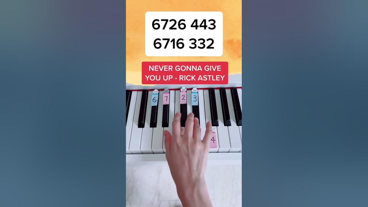 Never Gonna Give You Up - Rick Astley (Piano Tutorial) #nevergonnagiveyouup #rickroll #rickastley