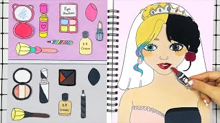 [🌸Paper DIY🌸] Bridal Make Up Wednesday and Enid 💄메이크업 레시피 너무 아름답게 | Wonder Art Paper