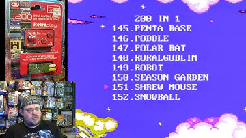 DreamGEAR RetroPlay 200 in 1 Game System part 4: Games # 151-200 brief game play