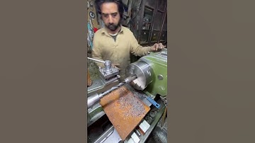 Heavy Drilling Process in Lathe Machine #shortsfeed #metalmachine