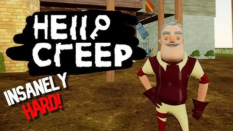 HELLO CREEP IS INSANELY HARD!! | Hello Neighbor Mods Gameplay