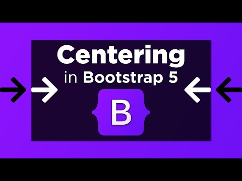 Wideo: Jak wyśrodkować zawartość w programie bootstrap?