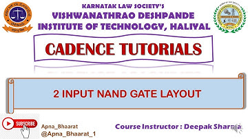 CADENCE TUTORIAL VLSI LAB - 2 INPUT NAND LAYOUT