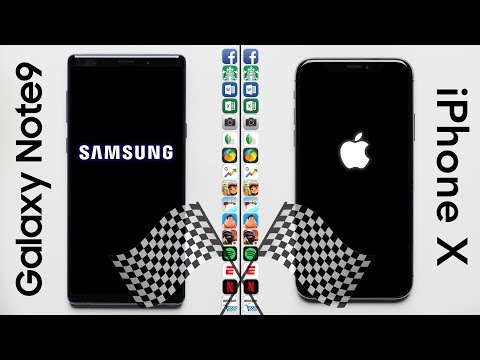 Galaxy Note 9 vs. iPhone X Speed Test