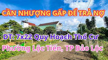 🔴(232) Cần Nhượng 7x22 Quy Hoạch Thổ Cư, Hẻm Phan Đình Phùng, Bảo Lộc | Bất Động Sản Bảo Lộc