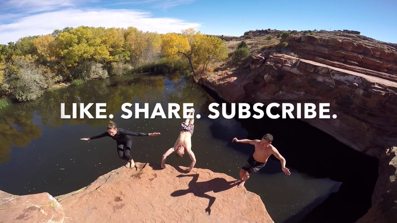 Mini Trampoline Cliff Diving 50ft fail YouTube