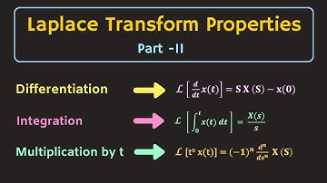 Laplace Transform Properties (Part  2) : Differentiation and Integration Properties